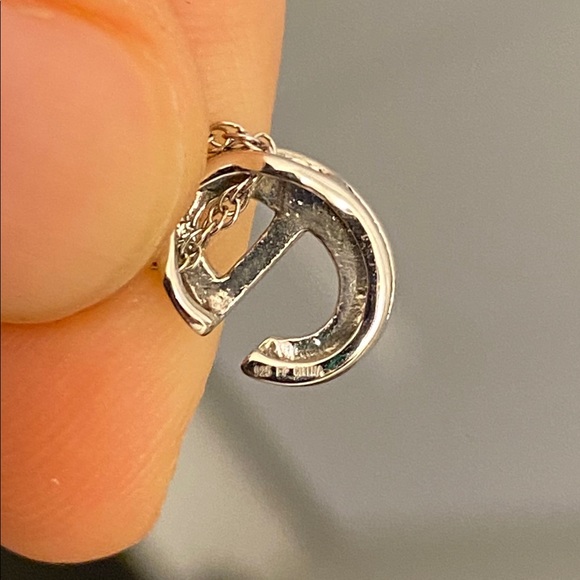 Sterling Silver Initial E Necklace - Picture 6 of 6